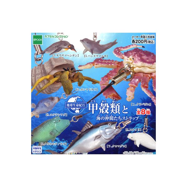 楽天市場】地球生命紀行甲殻類と海の仲間たちストラップより６種