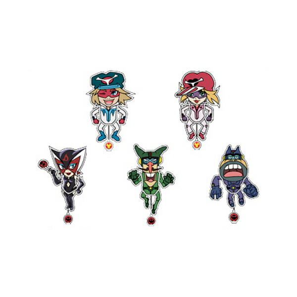 ヤッターマンフリフリマスコットよりノーマル5種ユージンガチャポン　ガシャポン　ガチャガチャ画像