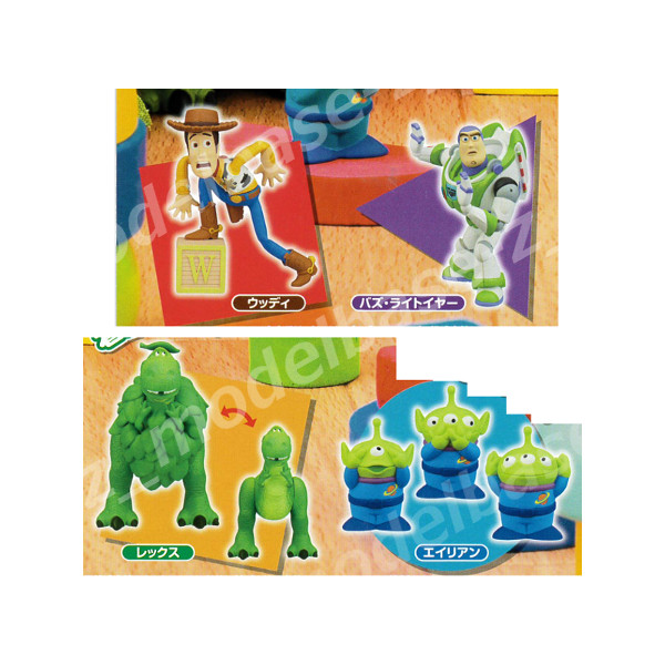 楽天市場 トイ ストーリーmiikke み いっけ トイ ストーリー全４種ディズニータカラトミーアーツガチャポン ガシャポン ガチャガチャ モデルベースｚ