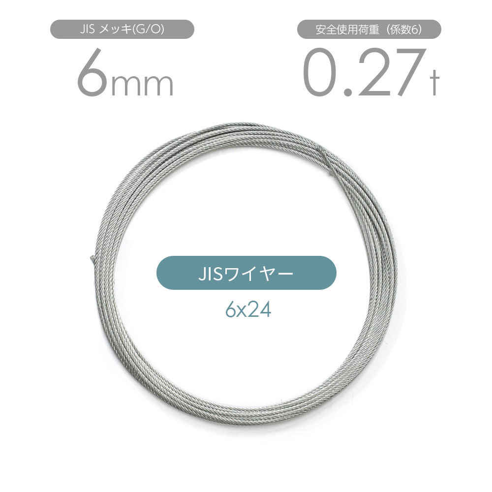 GR-1221 ワイヤーロープ D4 4X 1481 ワイヤーロープ ロックタイプ 下谷金属 A種(裸) 6×24 O/O ロープ