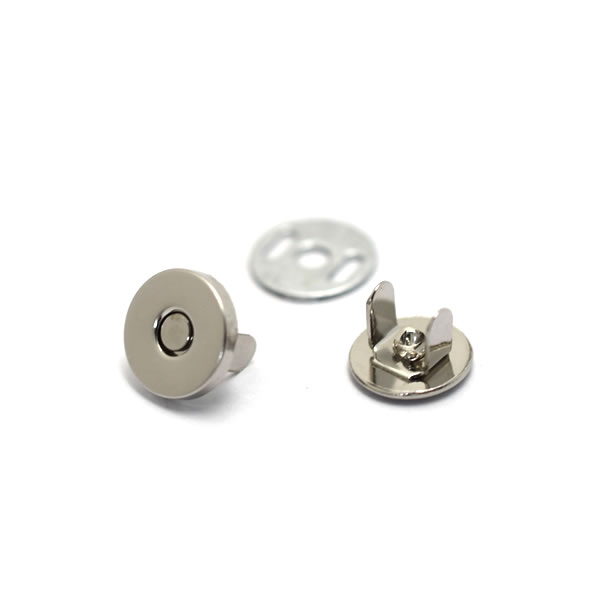薄型 マグネットホック 小( 手芸 副資材 10mm ｜アンティークゴールド ｜ ハンドメイド シルバー(ニッケル) 手作り マグホック レザークラフト  パーツ ハンドクラフト 金古美 10組セット 金具 レザークラフト材料