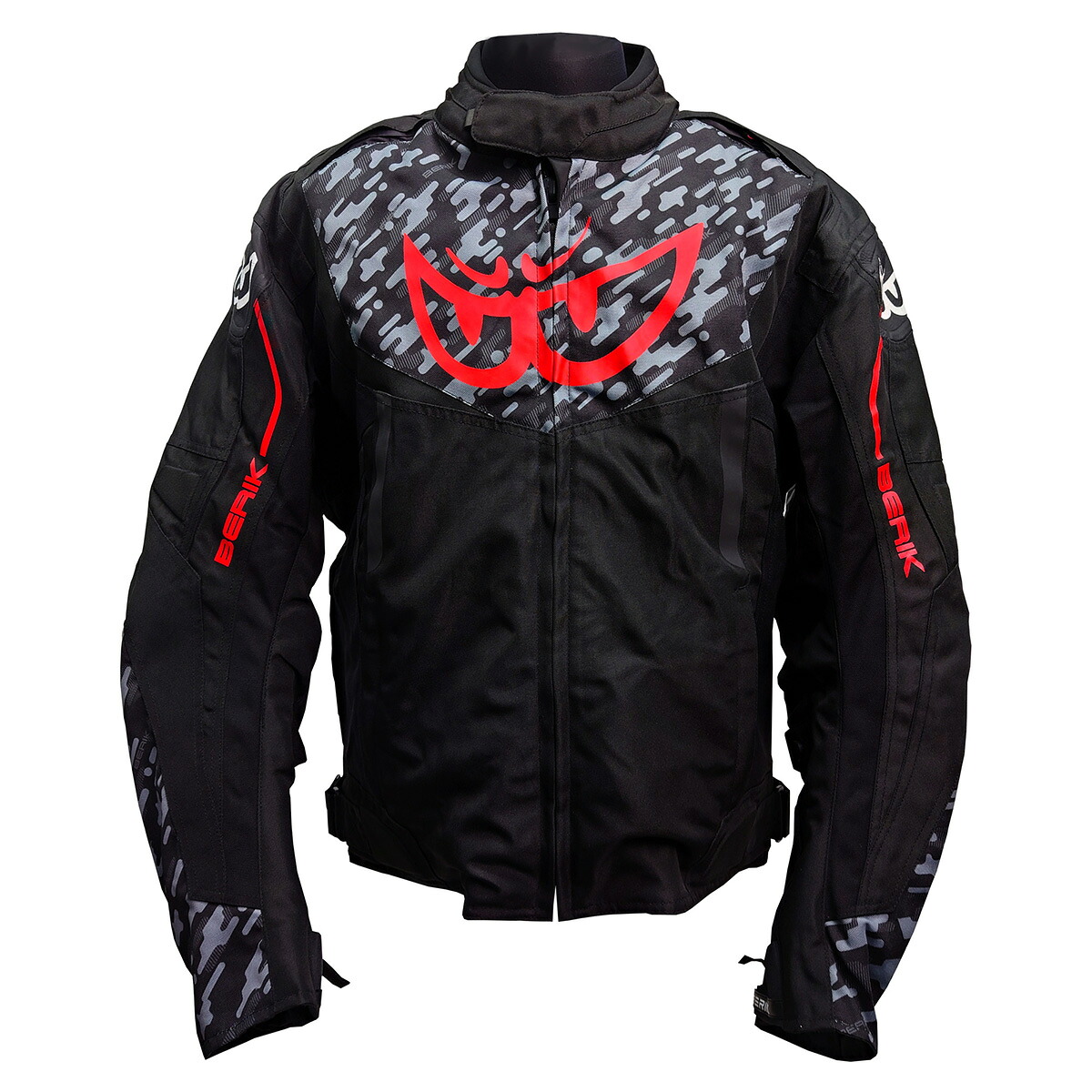 BERIK ベリック ナイロンジャケット NJ-203302CAMO-BK RED バイクウェア ツーリング 【バイク用品】|MOTO GP CLUB