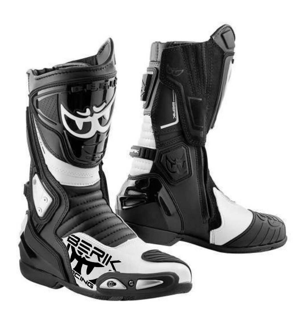 BERIK ベリック ハイグレードレーシングブーツ BOT-1563-BK WHITE　【バイク用品】