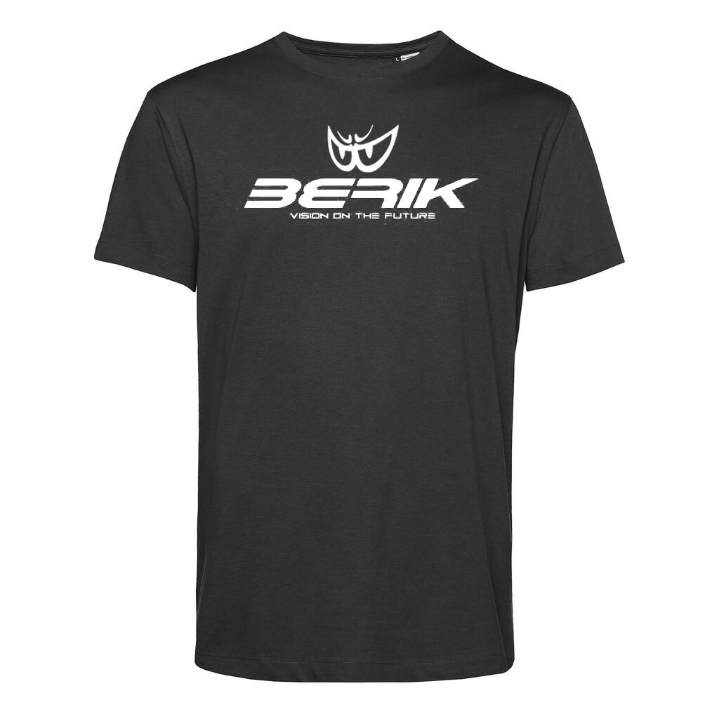 BERIK ベリック プリント Tシャツ オーガニックコットン T-237201-BK BLACK/WHITE カジュアル|MOTO GP CLUB