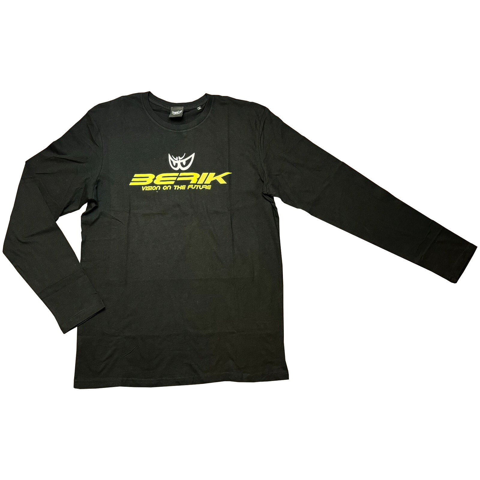 BERIK ベリック プリント ロングスリーブ Tシャツ オーガニックコットン T-237301-BK BLACK/YELLOW カジュアル