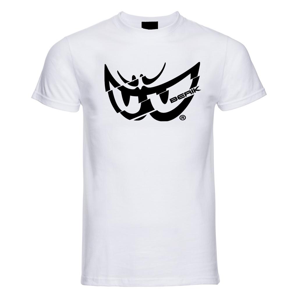 BERIK ベリック プリント Tシャツ オーガニックコットン T-237203-BK WHITE/BLACK カジュアル｜MOTO GP CLUB 7,084円