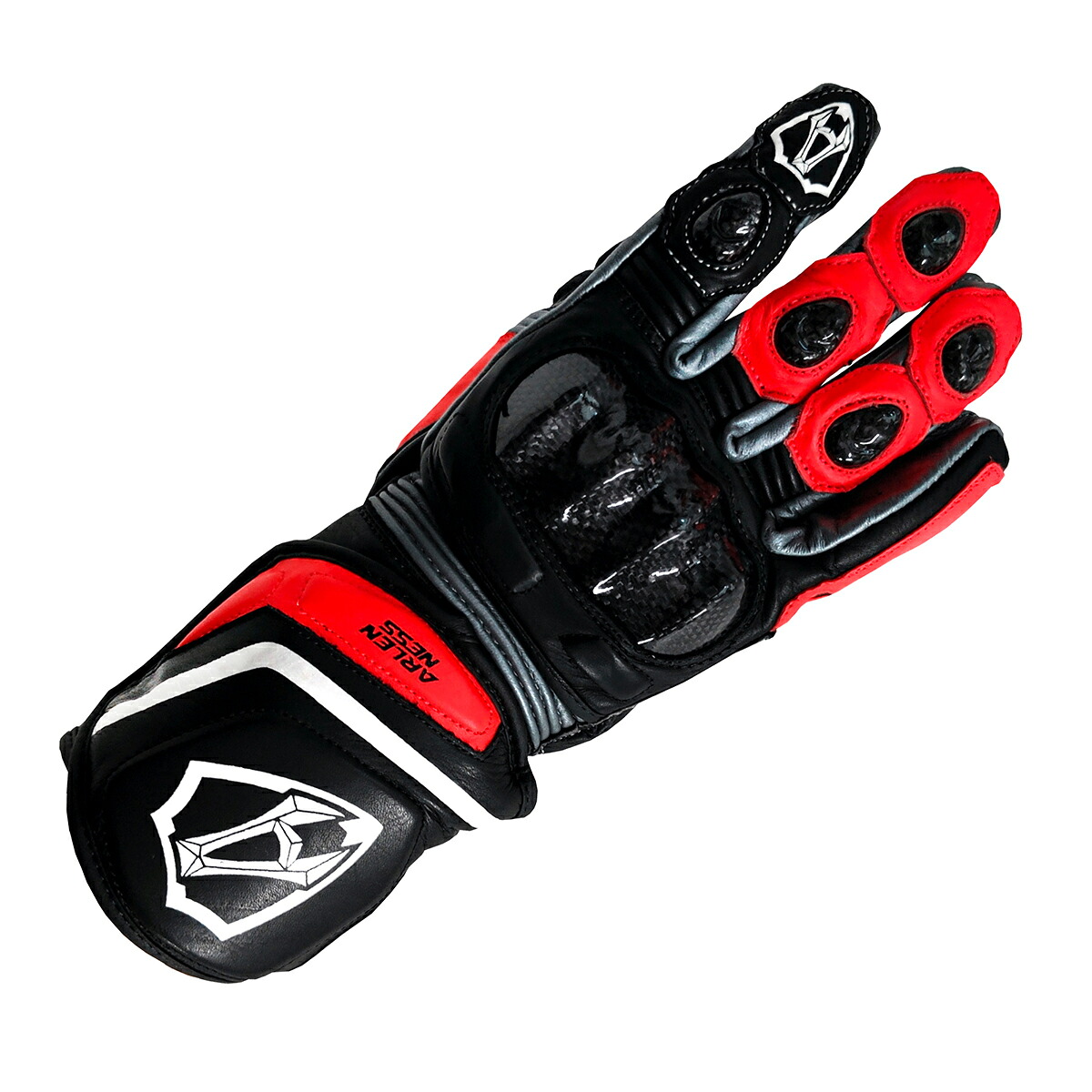 ARLENNESS アレンネス 牛革 ハイグレード レーシンググローブ G-175126-AN RED バイクウェア 【バイク用品】