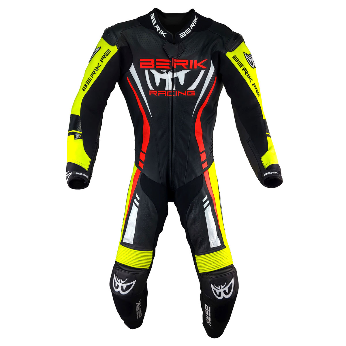 BERIK ベリック ハイグレード レーシングスーツ LS1-171334-N-BK BLACK/YELLOW/RED 【バイク用品】｜MOTO GP CLUB 107,950円