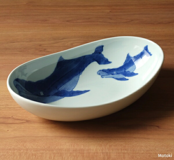 楽天市場】有田焼 染付ナガスくじら5寸皿 : 有田焼や心器