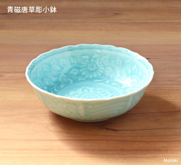 唐草牡丹絵　五寸皿(5枚) 　手造　手描　山口洋一　作家物　有田焼 有田焼 牡丹花唐草 花形8寸皿 【まるぶん】食器 器 うつわ