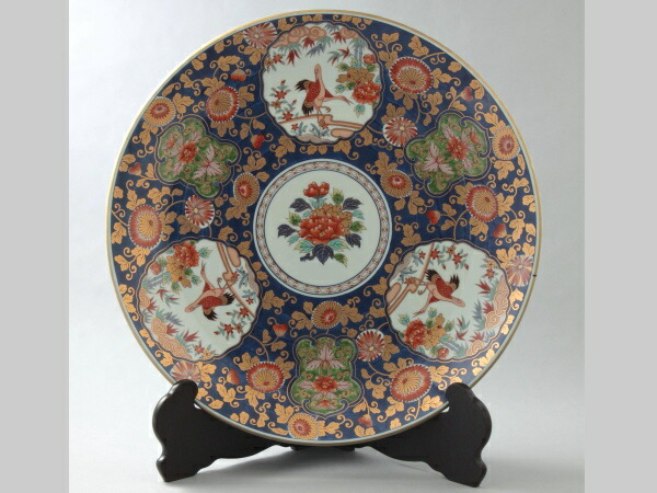 ［希少］有田焼　飾皿　三方割鶴 楽天市場】有田焼 三方割鶴 飾皿 45cm : 有田焼や心器