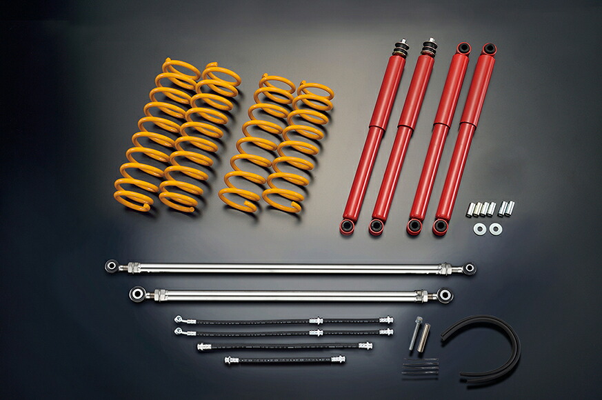 【JC74 リフトアップ サスペンションキット】ジムニー ノマド JC74 30mm アップ【SS 30mm セット】モーターファーム FSSJC7430