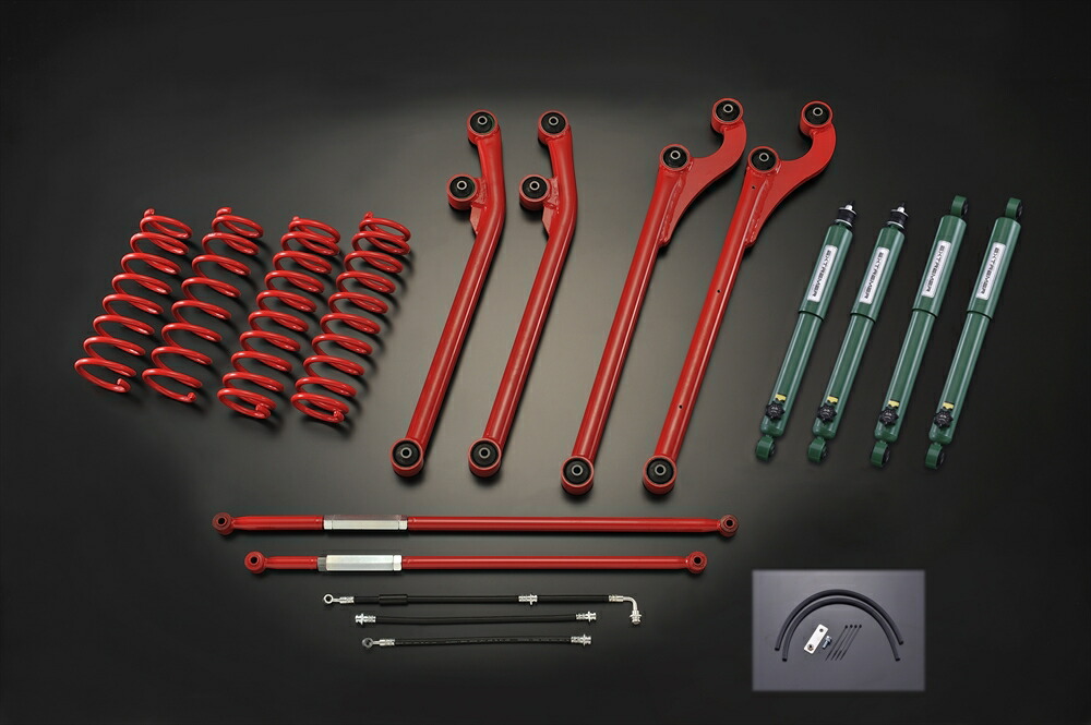 【JB23 JB33 JB43 リフトアップ サスペンションキット】ジムニー JB23 JB33 JB43 3インチ アップ【ST PRO EX セット】モーターファーム FSTPROJBEX