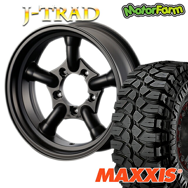 楽天市場】J-TRAD マットブラック 16×5.5J/5H-25 マキシス クリーピー