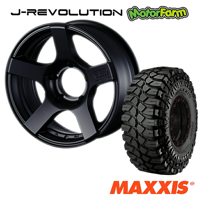 FARM J-REVOLUTION マットブラック 16×5.5J/5H-25 楽天市場】J-REVOLUTION マットブラック 16×5.5J/5H-25 4本set