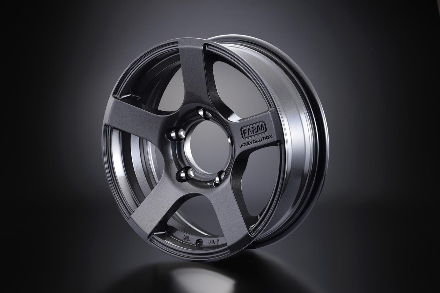 楽天市場】J-REVOLUTION マットブラック 16×5.5J/5H-25 4本set