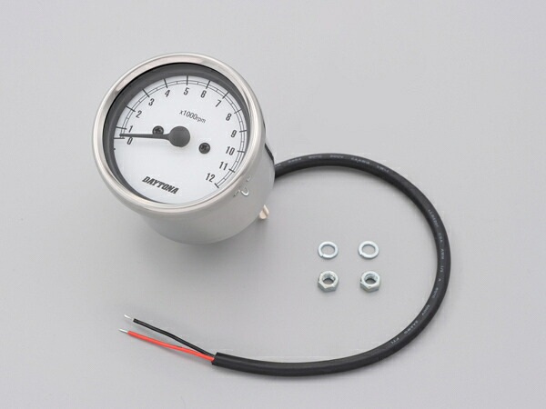 【送料無料】 デイトナ 機械式タコメーター Φ60 (12000rpm) ステンレスボディ/ホワイトパネル (15642)｜ＭＰＣストア 7,500円