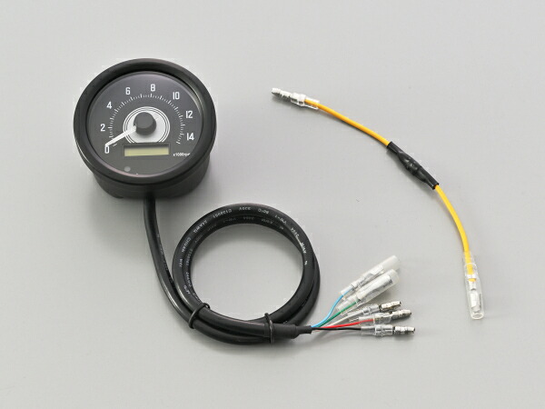 デイトナ VELONA電気式タコメーター 60φ/15000rpm/ブラックボディ (44204)