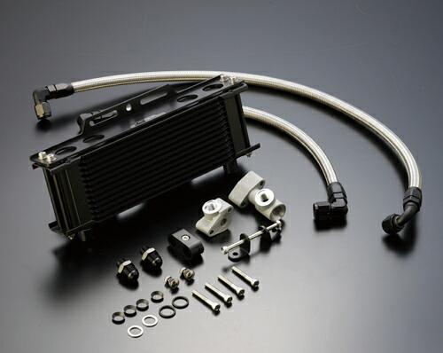 アクティブ Z1/Z2/Z750FX-1/Z1000MK2 オイルクーラーキット ストレート(サイド廻し) #8 9-10R BK / AC14067110BN｜ＭＰＣストア