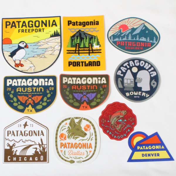 訳有 パタゴニア 海外 ショップ ステッカー 10種セット A PATAGONIA SHOP STICKERS SET シール デカール カスタム  アメリカ 店舗 限定 新 贅沢