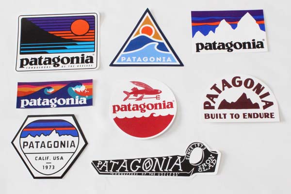 楽天市場 訳あり パタゴニア ステッカー 8種セット Patagonia Stickers Set ショップ ボードショーツ ロゴ ローリングスルー シール ネコポス 新品 エムズカンパニー
