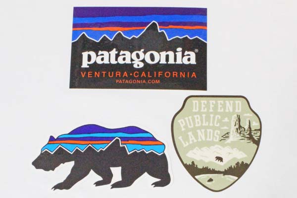 楽天市場 訳あり パタゴニア ステッカー 光沢 3種セット Patagonia フィッツロイ ベンチュラ ベア 熊 ディフェンドパブリックランズ シール Set 新品 エムズカンパニー