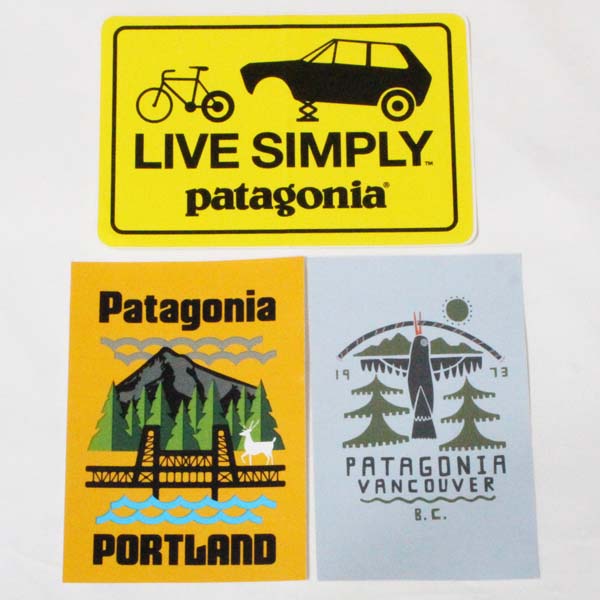 ファッションデザイナー 訳あり パタゴニア ステッカー 3種セット Patagonia Stickers Set Live Simply 車 ポートランド オレゴン バンクーバー カナダ シール 新品 Pg 3859 Varitas Net