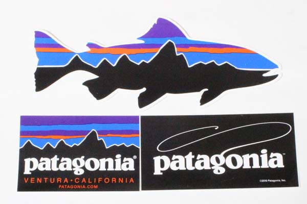 楽天市場 訳あり パタゴニア ステッカー 3種セット Patagonia Stickers Set フィッツロイ ショップ ベンチュラ フライ フィッシング トラウト シール エムズカンパニー