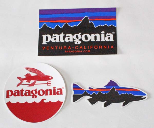 楽天市場 訳あり パタゴニア ステッカー 3種セット Patagonia Stickers Set フィッツロイ ベンチュラ トラウト トライデントフィッシュ シール 新品 エムズカンパニー