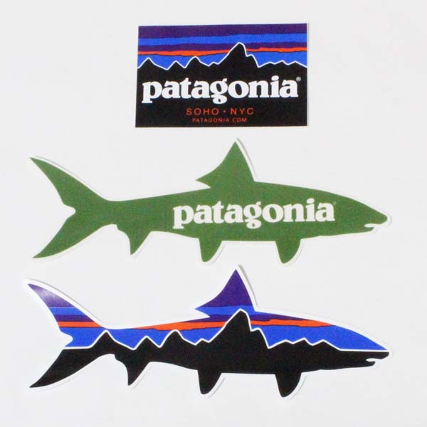 楽天市場 訳あり パタゴニア ステッカー 3種セット Patagonia Stickers Set フィッツロイ ボーンフィッシュ 魚 限定 ニューヨーク Soho シール 新品 エムズカンパニー