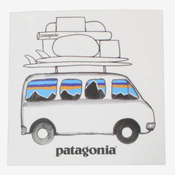 楽天市場 訳有り パタゴニア フィッツロイ サーフバン キャンペーン ステッカー Patagonia Fitzroy Surf Van 車 シール 非売品 稀少 ネコポス 新品 エムズカンパニー