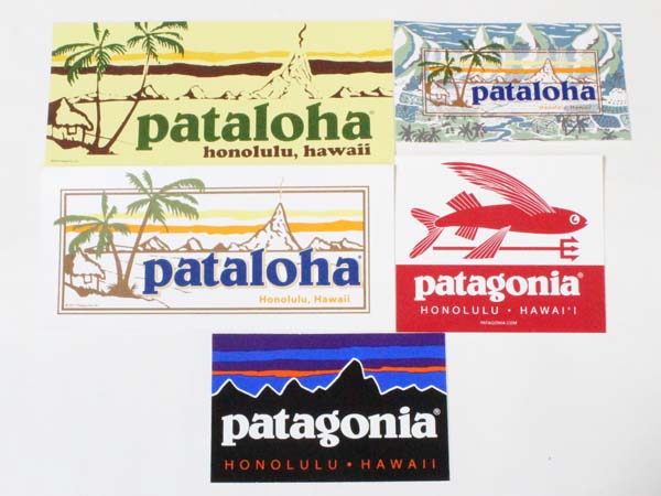 楽天市場 訳あり パタゴニア ステッカー ホノルル ハワイ 5種セット Patagonia Honolulu Hawaii Stickers Set Pataloha パタロハ シール 非売品 エムズカンパニー