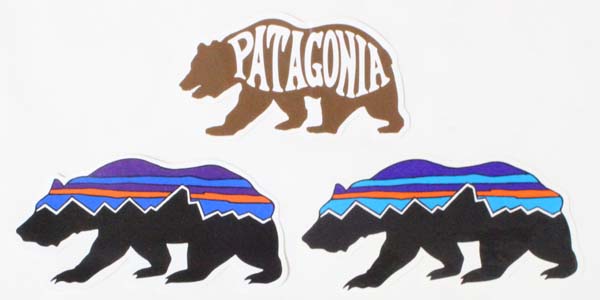 楽天市場 訳あり パタゴニア クマ ステッカー 3種セット Patagonia Stickers Set ベアヘブン フィッツロイ 光沢 熊 Bear 動物 ネコポス シール 新品 エムズカンパニー