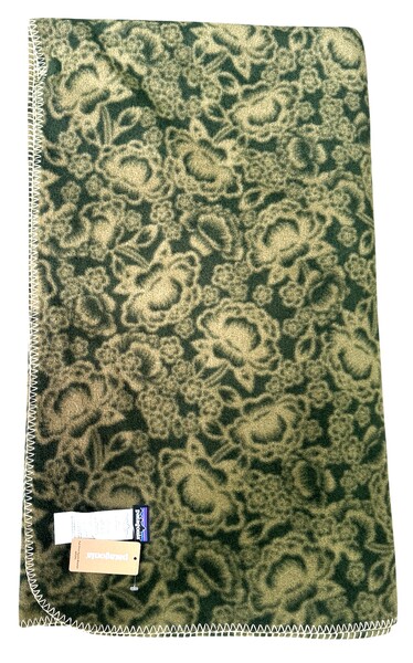 【マニア・コレクター】デッドストック パタゴニア フルプリント シンチラ ブランケット 11967 AST PATAGONIA BLANKET 総柄 花柄 大判 フリース フラワー グリーン｜エムズカンパニー