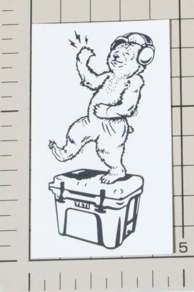 市場 イエティ ステッカー 熊 シール ロゴ STICKER タンブラー LOGO クーラー デカール YETI