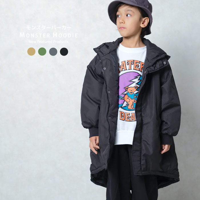 楽天市場】【送料無料】中綿モンスターパーカー キッズ 中綿アウター