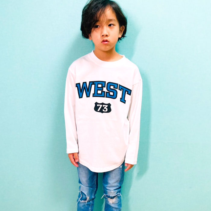 ロンT キッズ 子供服 長袖Tシャツ ちょいBIGシルエット ビッグ ビックT