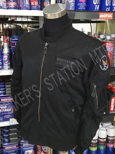 HOUSTON ヒューストン HTVA-2311S MA-1 ブラック 春夏ジャケット メッシュジャケット ツーリングジャケット ライディングジャケット 管理T｜BIKER&rsquo;S STATION MTR 16,280円