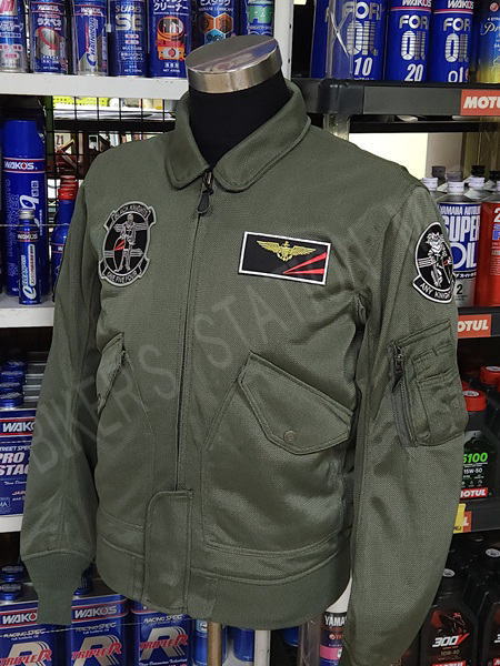 HOUSTON ヒューストン HTVA-2637S CWU-36P メッシュジャケット カーキ 春夏ジャケット ツーリングジャケット ライディングジャケット バイクジャケット 管理T|BIKER’S STATION MTR