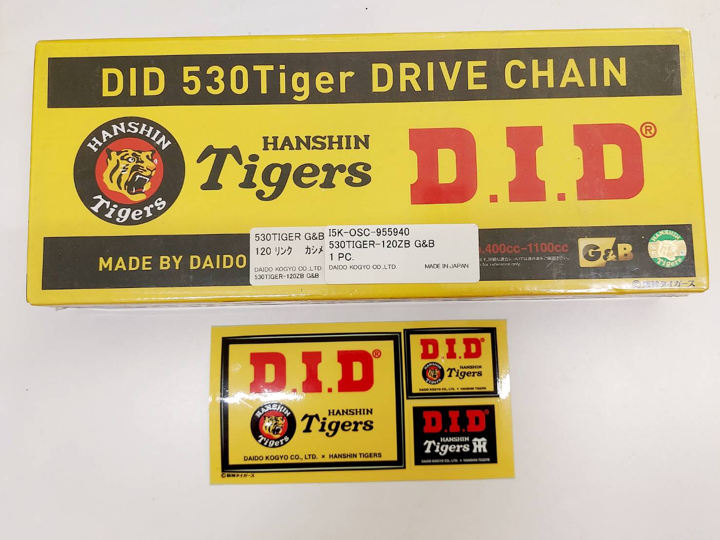 数量限定 D.I.D タイガーチェーン 530-120L 阪神タイガースとコラボ商品 阪神タイガースコラボチェーン 管理T｜BIKER&rsquo;S STATION MTR