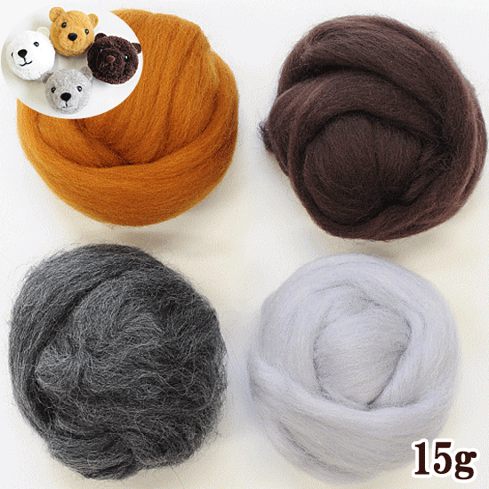 楽天市場 羊毛フェルト 15g 単色 全4色 カラフル ハンドメイド 手芸 手作り 羊毛フェルト 羊毛 フェルト 人形 小物 マスコット ぬいぐるみ 手作り工房 ｍｙ ｍａｍａ