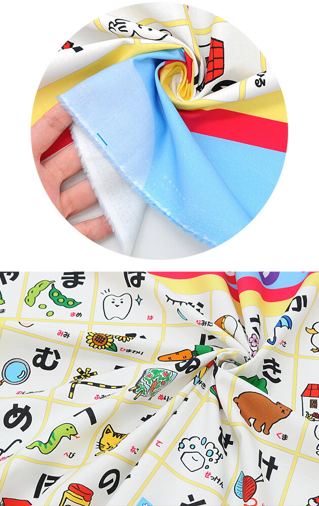 楽天市場 シーチング 生地 あいうえお 表 1パネル 約60 110cm 単位販売 あいうえお表 ひらがな 50音 五十音 インクジェット プリント 綿 布 飾り 国産 日本製 可愛い インテリア タペストリー ハンドメイド 手作り 手芸 手作り工房 ｍｙ ｍａｍａ