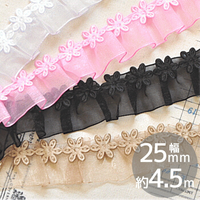 トルコレース【Hiko様オーダー品 マクラメレース ギャザーフリル