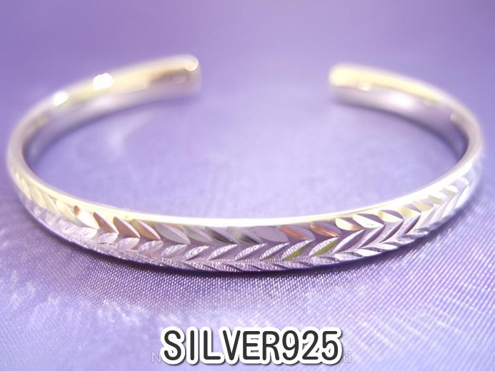 横浜最新 しろがね色SILVER925銀 鏡面キラキラとり捨てる♪引き付けるの銀バングル 9.2ｇ 巾6粍 メンズレディース 貨物輸送無料腕輪18