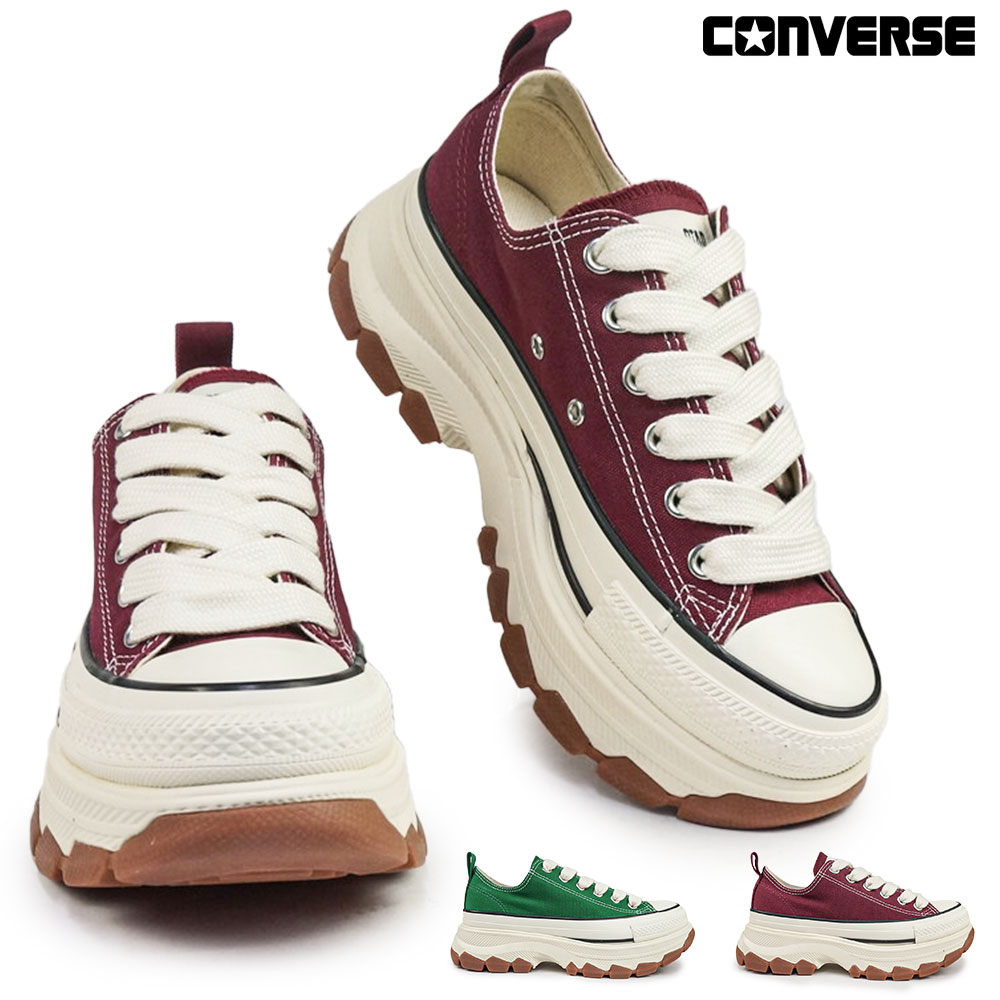 コンバース オールスター トレックウエーブ FS OX 厚底 スニーカー レディース ローカット ファットシューレース CONVERSE ALL STAR TREKWAVE FS OX 25秋冬新作｜マイスキップ