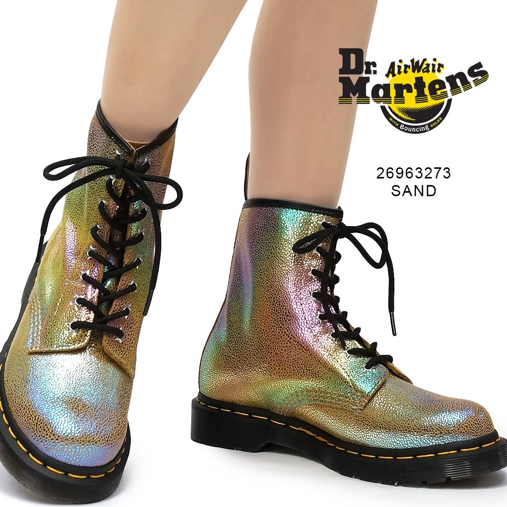 ドクターマーチン 8ホール ブーツ 1460 RAINBOW RAY レディース ショート ワークブーツ 虹色 8アイ 正規品 Dr.Martens  CORE 8EYE BOOT AW006 新作製品、世界最高品質人気!