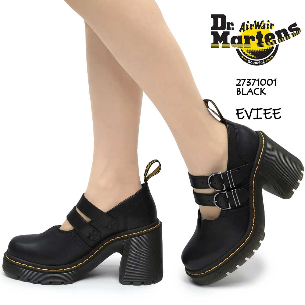 極美品【ドクターマーチン】EVIEE ダブルストラップ 24 黒 レザー 激レア 極美品【ドクターマーチン】EVIEE ダブルストラップ 24 黒