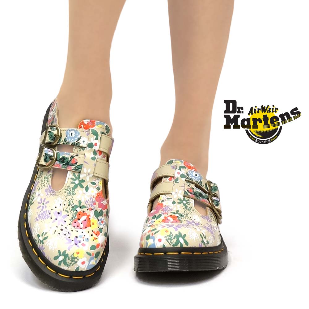Dr.Martens フラワーバックル Addina プラットフォーム シューズ Dr.Martens フラワーバックル Addina プラットフォーム シューズ