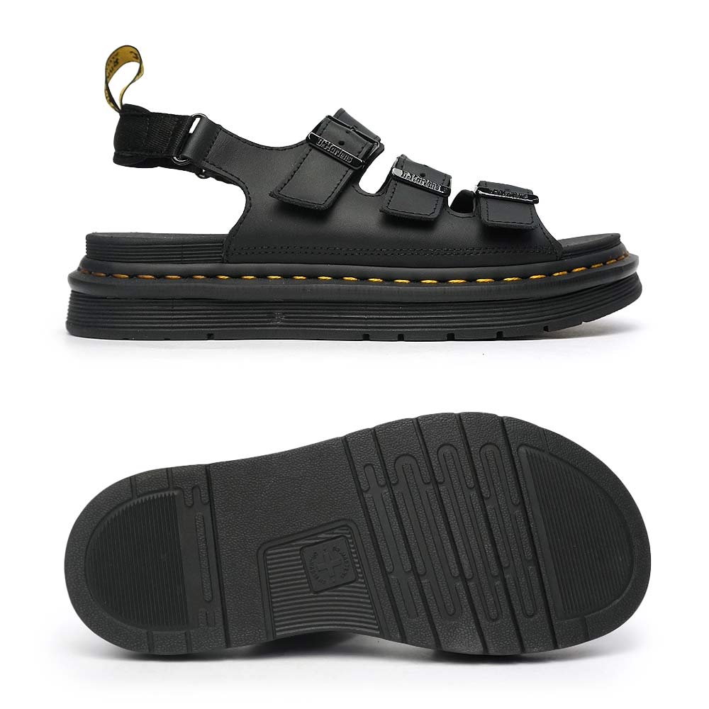 楽天市場 ドクターマーチン サンダル Soloman メンズ レザー 本革 厚底 バックストラップ 甲ベルト Dr Martens Lorsan Soloman マイスキップ