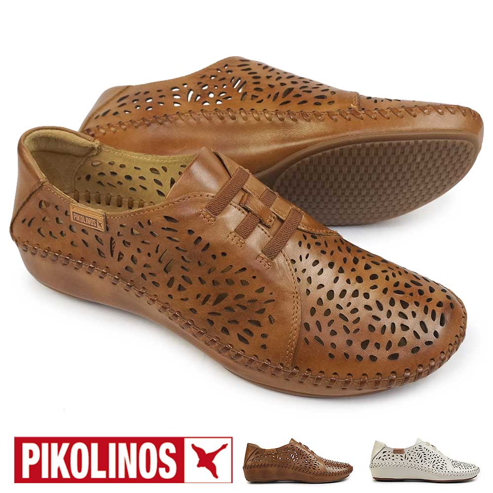 ピコリノス 靴 レディース スリッポン PK588 P ヴァラルタ レザー パンチング P VALLARTA PIKOLINOS